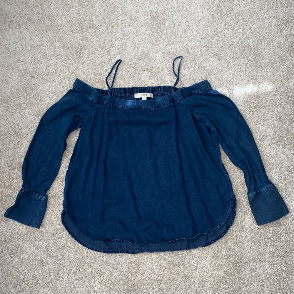 Chambray Top - M - Loft